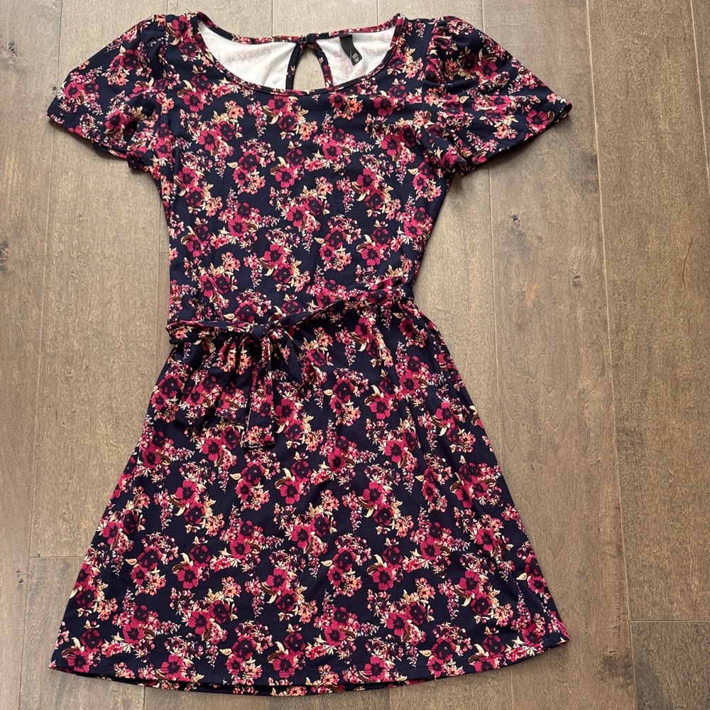 NWT Alya Navy Pink Floral Mini Dress Size XXS 3/$30